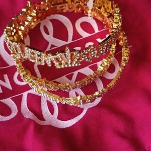 Beautiful Crystal Bangle Set
